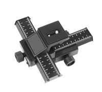 Gimbal Head, Cabezal de trípode RYH con riel deslizante de enfoque macro de 4 vías for tomas de primer con tornillo de 1/4 for cámaras DSLR(Plastic version)