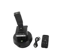 Gimbal Head, Cabezal panorámico de trípode con rotación de 360°, control remoto de 100 m, 9 niveles de velocidad ajustables, capacidad de carga de 1 kg, incluye soporte for teléfono.