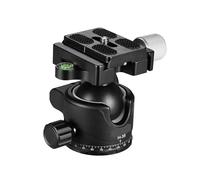 Gimbal Head, Rótula de trípode H-35 Panoa con adaptador de montaje, ranura en U y diseño de centro bajo. Capacidad de carga máxima: 15 kg/33 lb.