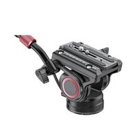 Gimbal Head, Trípode V8 con cabezal hidráulico de vídeo, inclinación y, monopie, deslizador, placa de liberación rápida, orificio for tornillo de 1/4" o 3/8".