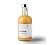 GIMBER Concentrado de jengibre org?nico 500 ml | Bebida org?nica sin alcohol hecha de jengibre, lim?n y hierbas | Esencia de jengibre premium