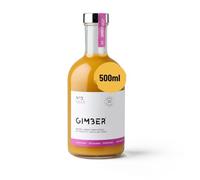 Gimber Concentrado de jengibre orgánico Sweet Lilly 500 ml | Bebida orgánica sin alcohol de una mezcla de jengibre, fruta de la pasión, piña y cúrcuma | Esencia de jengibre ecológica premium