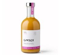GIMBER Sweet Lilly Zumo de Jengibre 500 ml | 100% Ecológico, Bebida sin Alcohol con Maracuyá, Piña y Cúrcuma | Extracto Premium, Sabor Intenso, Perfecto para Cócteles, Mocktails y Refrescos Naturales