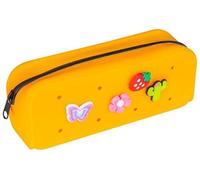 gimboo Estuche de Silicona/con 4 pins/20 x 6 x 7,5 cm/Naranja