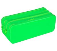 gimboo Estuche de Silicona de Cuatro compartimentos/20 x 8 x 7,5 cm/Verde