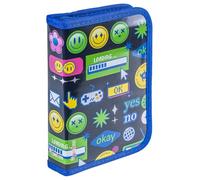 gimboo Estuche Escolar/con Contenido/1 Compartimento/1 Solapa/Azul Marino
