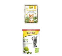 GimCat Bundle Hydro-Gras - Hierba Fresca para Gatos, de Plantación Controlada, en Tan Solo 5 a 8 Días, Bocadillo sin Cereales y Rico en Vitaminas con Hierba Real