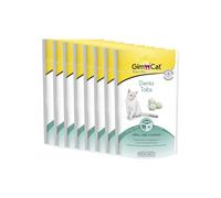 GimCat Denta comprimidos - Snack para gatos funcional que favorece el cuidado bucodental - Pack de 8 (8 x 40 g)