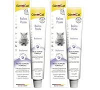 GimCat Expert Line Relax Pasta - Snack para Gatos Funcional Que favorece la relajación y el Bienestar del Gato - 1 Tubo (1 x 50 g) (Paquete de 2)