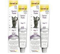 GimCat Expert Line Senior Paste, un Aperitivo Funcional para Gatos Que favorece el envejecimiento Saludable de los Gatos de 7 años o más, 1 Tubo (Paquete de 2)