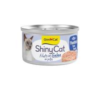 GimCat Filete ShinyCat en Jalea de atún - alimento húmedo con Pescado - 24 latas (24 x 70 g)