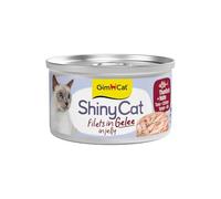 GimCat Filete ShinyCat en Jalea de atún con Pollo - alimento húmedo con Pescado y Carne - 24 latas (24 x 70 g)