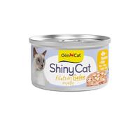 GimCat Filete ShinyCat en Jalea de atún con Queso - Comida húmeda con Pescado - 24 latas (24 x 70 g)
