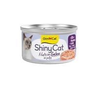 GimCat Filete ShinyCat en Jalea de atún con salmón - alimento húmedo con Pescado - 24 latas (24 x 70 g)