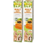 GimCat Gimbi Malt Anti-Hairball Pasta - Saludable Snack para roedores, con Malta y Fibras, Que favorece la digestión - 1 Tubo (1 x 50 g) (Paquete de 2)