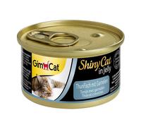 GimCat Lata ShinyCat Atún con Gambas 70gx24