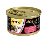GimCat Lata ShinyCat Pollo con Cangrejos 70gx24