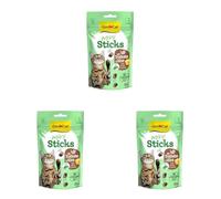 GimCat Mini palitos de Pavo y Queso - Pequeños Aperitivos para un Placer Especial - 1 Bolsa (1 x 50 g) (Paquete de 3)