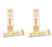 GimCat Multi-Vitamin, Pasta multivitaminas - Saludable Snack para Gatos Que Activa Las defensas y fortalece el Sistema inmunológico - 1 Tubo (1 x 200 g) (Paquete de 2)