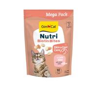 GimCat Nutri Biotina Bites - Delicioso Aperitivo con una Receta específica para el Bienestar de tu Gato - 1 Bolsa (1 x 425 g)