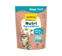 GimCat Nutri Dental Bites - Delicioso Aperitivo con una Receta específica para el Bienestar de tu Gato - 1 Bolsa (1 x 425 g)