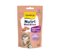 GimCat Nutri Malt Bites - Delicioso Aperitivo con una Receta específica para el Bienestar de tu Gato - 1 Bolsa (1 x 40 g)