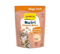 GimCat Nutri Vitamin Bites - Delicioso Aperitivo con una Receta específica para el Bienestar de tu Gato - 1 Bolsa (1 x 425 g)
