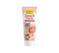 GimCat Pasta de Aperitivos de Alta proteína salmón y atún - Delicioso Aperitivo Rico en proteínas con el Delicado Sabor del Pescado - 1 Tubo (1 x 75 g)