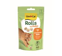 GimCat Rolls, snack para gatos con pollo, 40 g