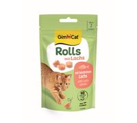 GimCat Rolls, snack para gatos con salmón, 40 g
