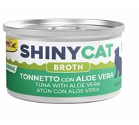 GimCat ShinyCat Broth Atún con Aloe Vera Latas para Gatos 24 x 70 gr
