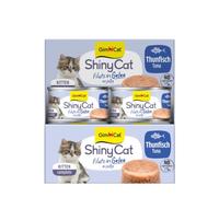 GimCat ShinyCat Gatito en Jalea de atún - Comida húmeda con Pescado - 24 latas (24 x 70 g)
