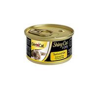 GimCat ShinyCat in Jelly, atún con queso - Alimento húmedo para gatos, con pescado y taurina - 24 latas (24 x 70 g)