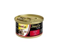GimCat ShinyCat in Jelly - Pienso para gatos adultos con ave de pollo en gelatina - Pollo - 48 latas (48 x 70 g)