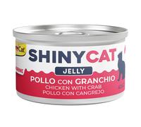 GimCat ShinyCat Jelly Pollo con Cangrejo Latas para Gatos 70 gr
