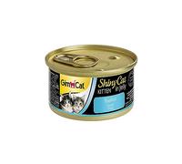GimCat ShinyCat Kitten in Jelly, atún - Alimento húmedo para gatitos jóvenes, con pescado y taurina - 24 latas (24 x 70 g)
