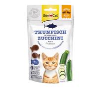GimCat Snacks crujientes Atún y Calabacín - Golosinas para Gatos crujientes y ricas en proteínas - 1 Bolsa (1 x 50 g)