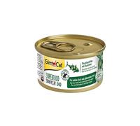 GimCat Superfood ShinyCat Duo atún con calabacín - Comida para gatos con jugoso filete y sin azúcar añadido, para gatos adultos - 24 latas (24 x 70 g)