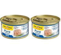 GimDog Pure Delight, atún - Snack para Perros Rico en proteínas, con Pescado tierno en Deliciosa gelatina - 12 latas (12 x 85 g) (Paquete de 2)