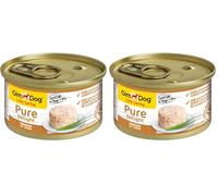GimDog Pure Delight, Pollo - Snack para Perros Rico en proteínas, con Carne tierna en Deliciosa gelatina - 12 latas (12 x 85 g) (Paquete de 2)