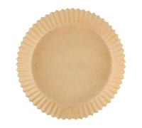 Gimel 547167 - Papel de cocina para freidora sin aceite, 50 unidades, diámetro de 16 cm, BPA gratis, desechable, para horno de 5 a 8 litros (redondo, diámetro de 16 cm) - Perfecto para hornear sano