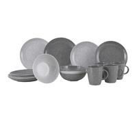 Gimex - Solid Line - Vajilla - Granito - Gris - 16 Piezas