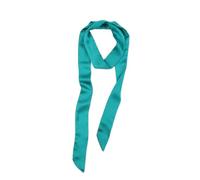 GIMIRO Cinturón de Satén con Lunares, Negro y Blanco, Bufanda Larga, 5 cm x 195 cm (Lake Green)