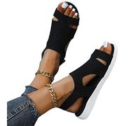 GImLy Sandalias Ortopédicas para Mujeres Suela Suave De Malla Moda Transpirables Sandalias Deportivas Antideslizantes Corrector Juanetes Ortopédico Verano Casuales Sandalias,004,39EU