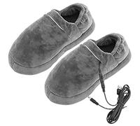 GImLy Zapatos Calefactores Electricos Zapatillas Calefactables Invierno Calentador De Pies Cómodo Y Suave Calentamiento Rápido Calentador De Pies para Hombre Y Mujer,A