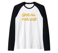 Gimme All Your Lovin - Spread Love Camiseta Manga Raglan
