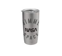 Gimme Space de la NASA con el logotipo de gusano de la NASA Vaso térmico de acero inoxidable de doble pared