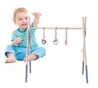 Gimnasia plegable,juego plegable con marco de madera para recién nacidos