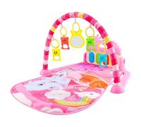 Gimnasio Bebé Multifuncional Piano Música Luces 5 Juguetes Educativos Antideslizante 75x58x40cm Material Hipoaergénico ABS Tela Fomenta Exploración Sensorial Ideal 3/6/12 Meses Aprendizaje Divertido
