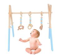 Gimnasio de actividades para niños pequeños,Gimnasio infantil con marco de madera inodoro | Juguetes de aprendizaje para niños pequeños para sala de estar, sala de recién nacidos, centro de Jomewory